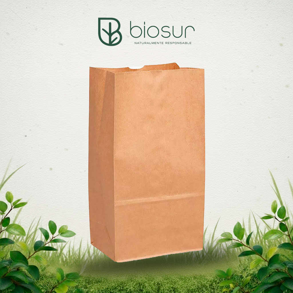 Bolsa Kraft #5 con Logo Coco Café | Papel Kraft