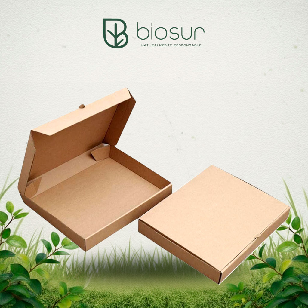 Caja de Pizza 30 cm de Papel Kraft | Biodegradable