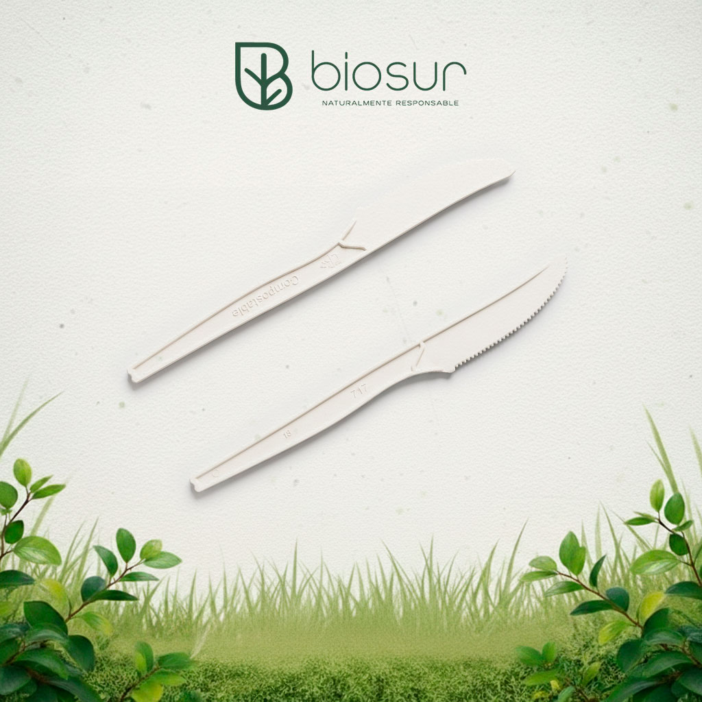 Cuchillo Jumbo 18 cm de Fécula de Maíz | Eco