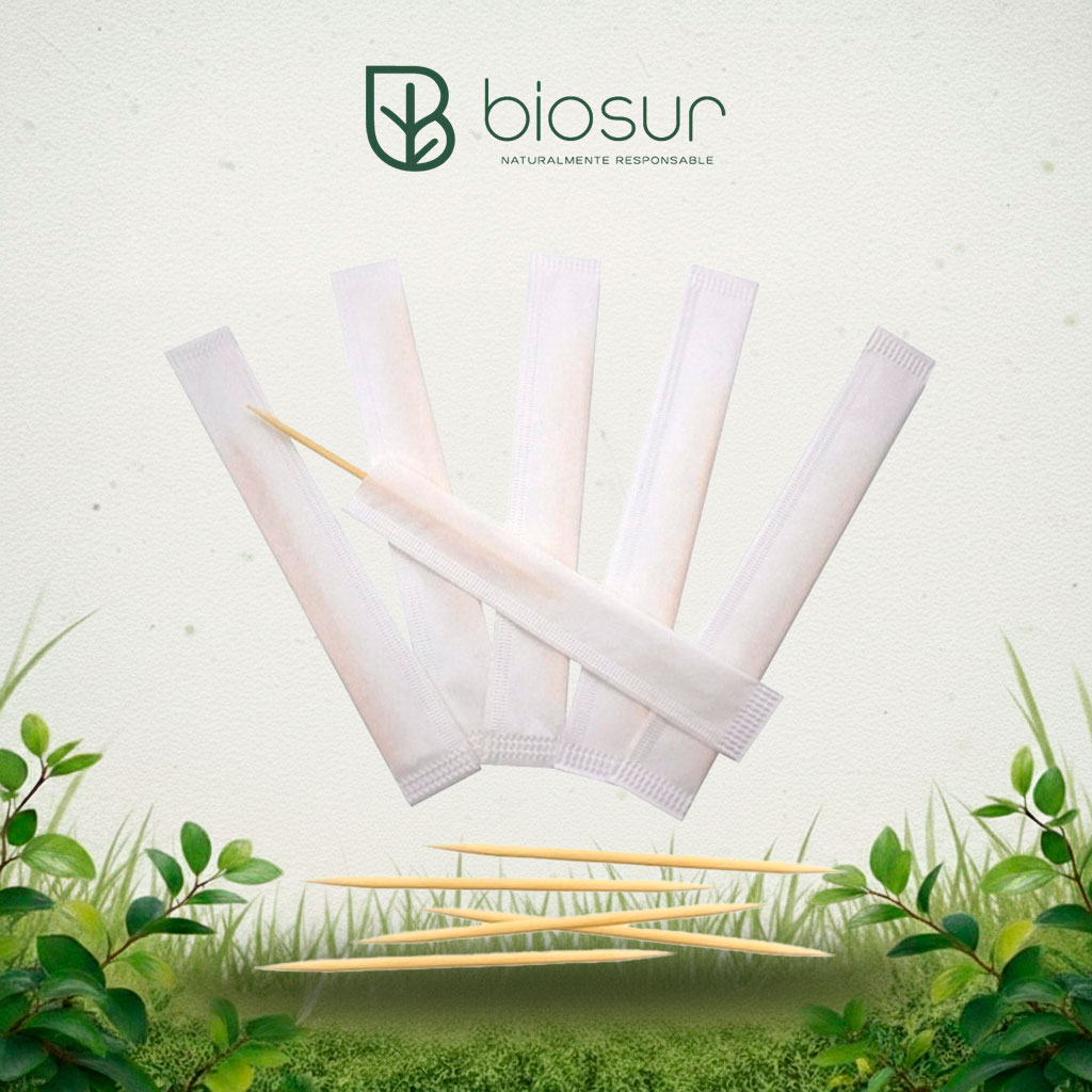 Palillos de Madera Estuchados 6.7 cm | Biodegradables