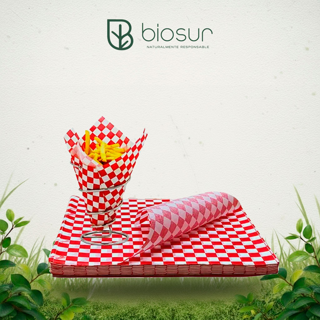 Papel Encerado Cuadros 30×30 cm | Grado Alimenticio