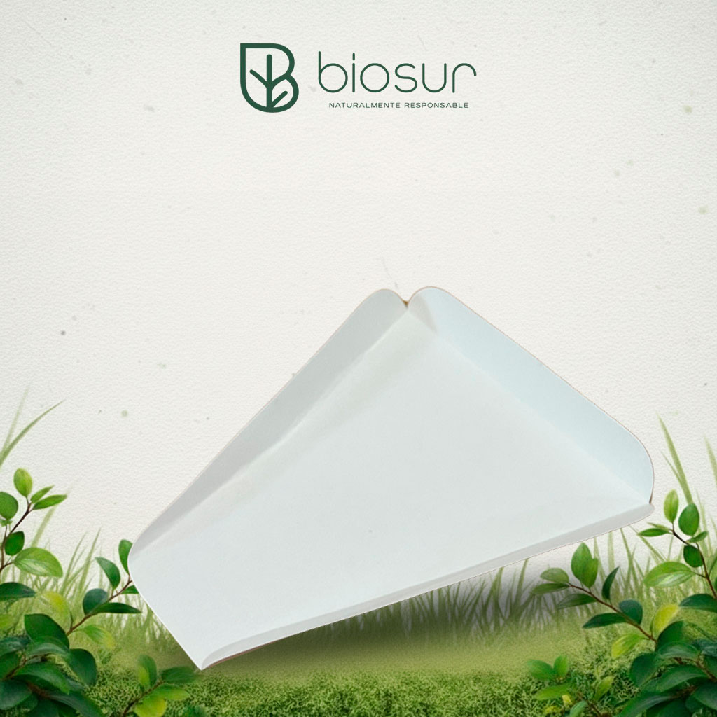 Porta Pizza de Papel para Rebanada | Biodegradable