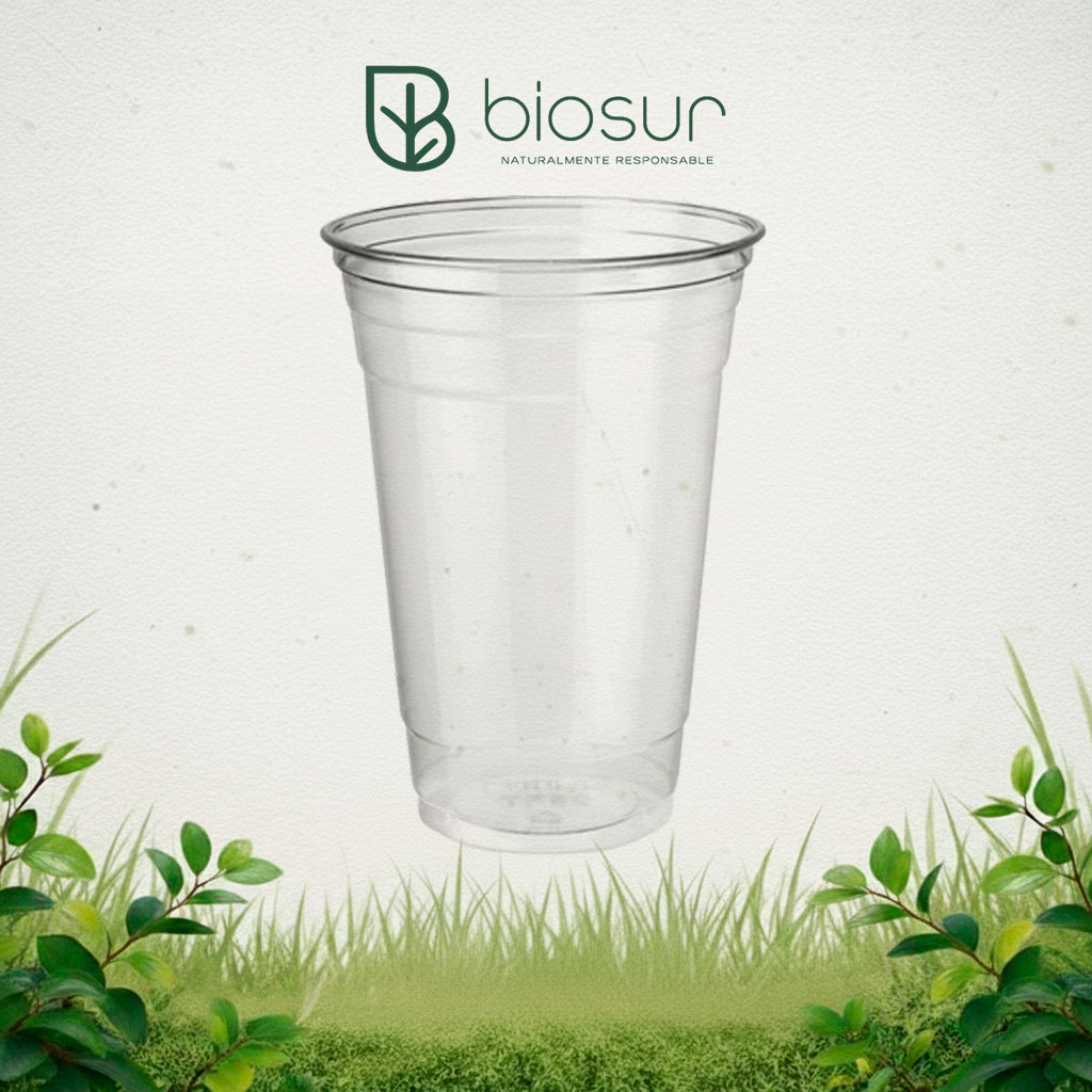 Vaso Transparente de Almidón de Maíz 20 oz | Compostable