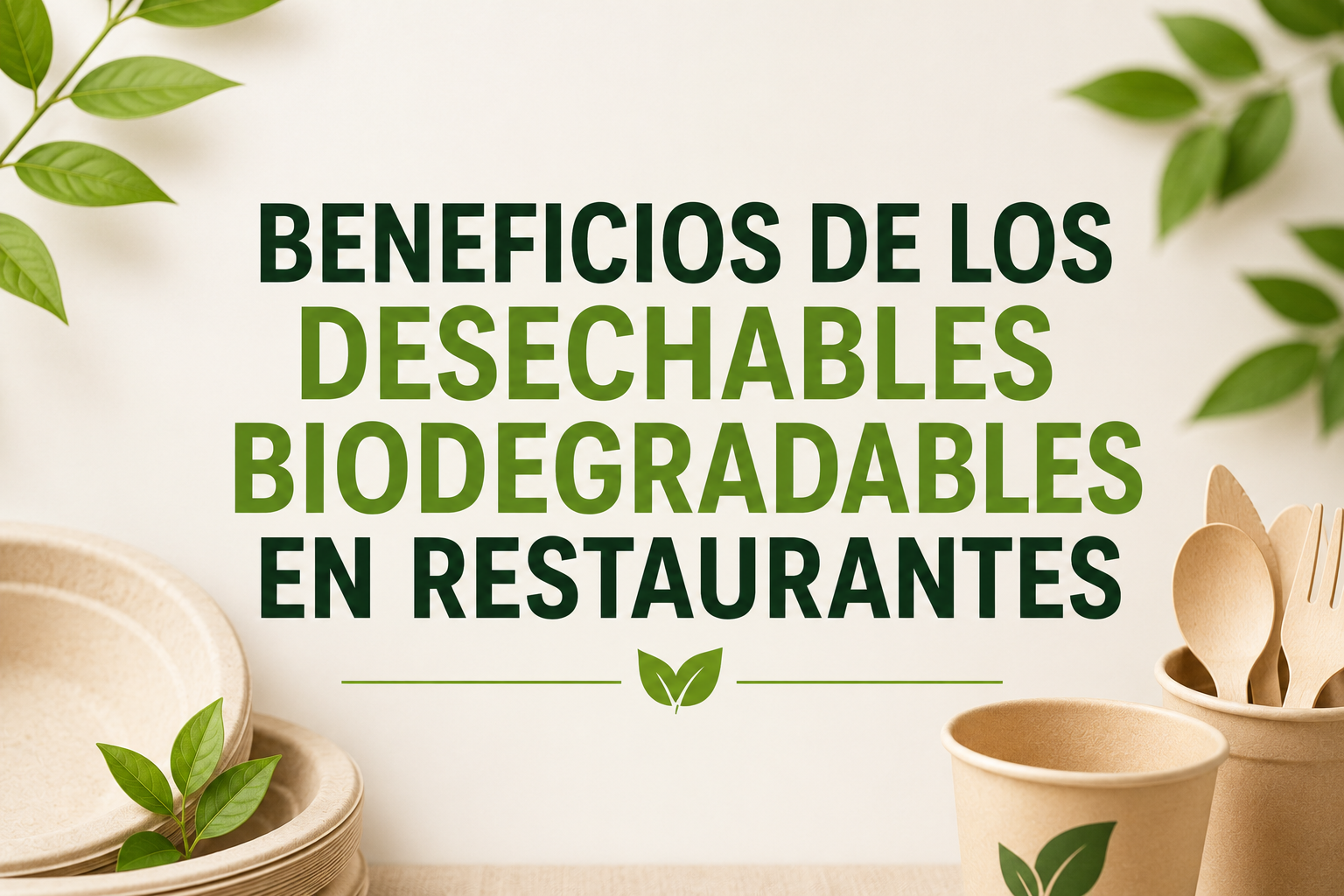 Descubre los beneficios de usar desechables biodegradables en restaurantes y cómo mejorar la imagen y sostenibilidad de tu negocio.