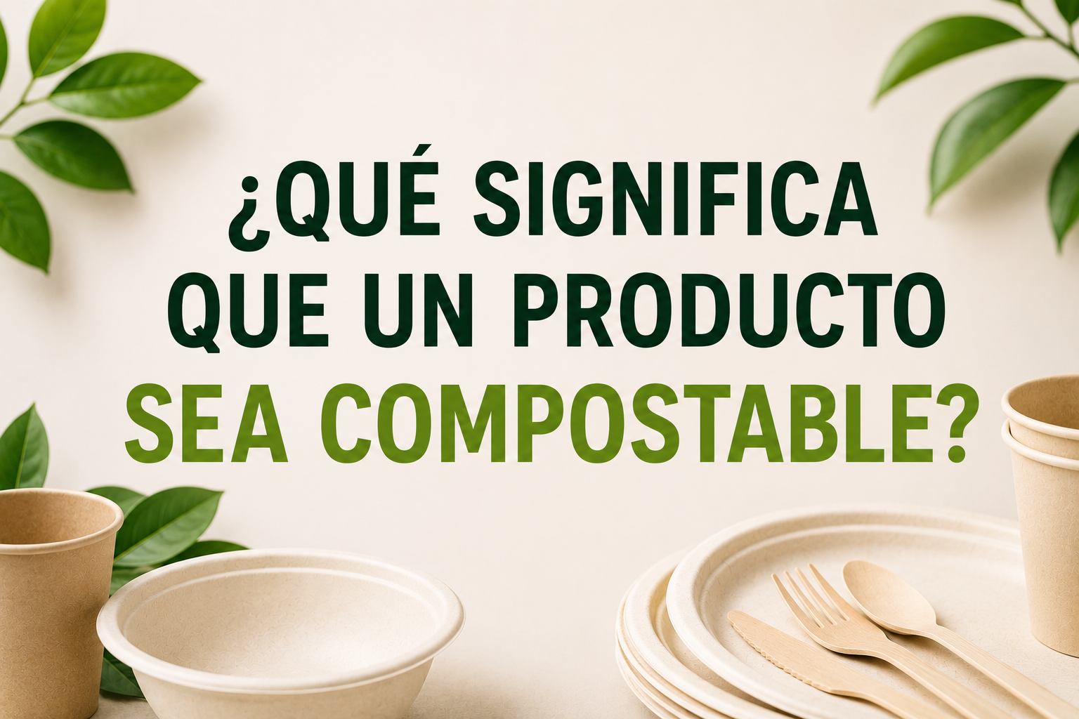 Descubre qué es un producto compostable, cómo funciona y por qué es una alternativa sostenible para empresas y consumidores.