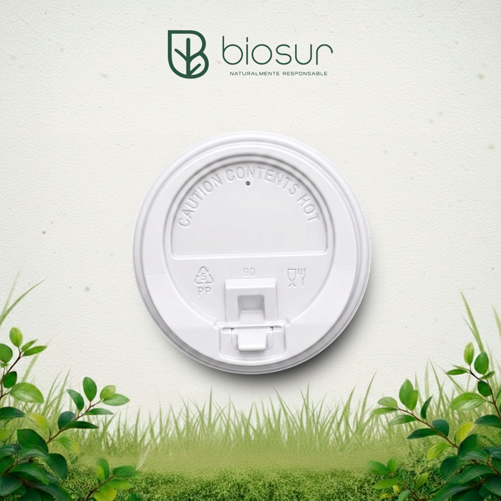 Tapa Viajera Blanca PP5 16 oz | Reciclable