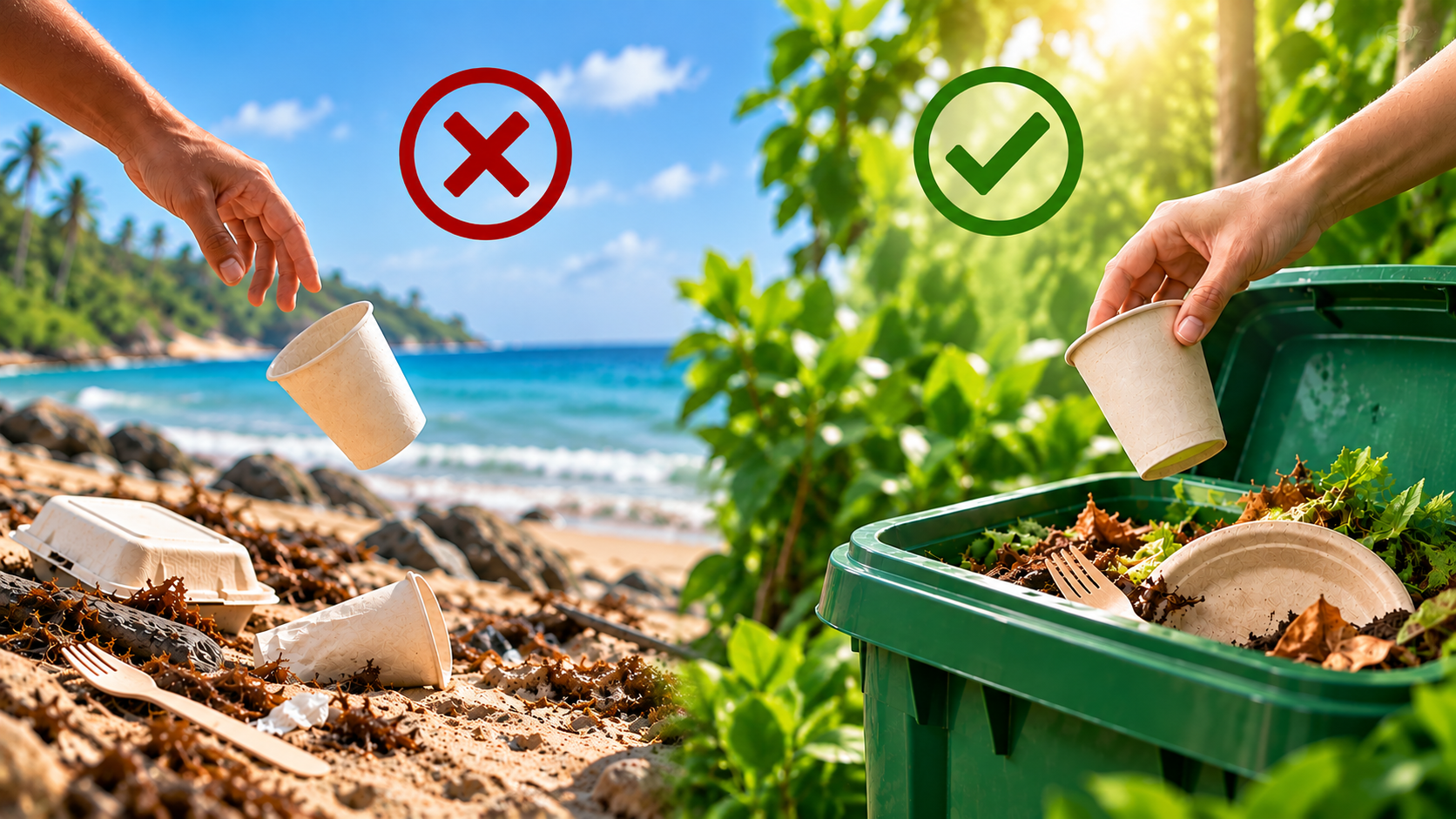 Aprende cómo desechar productos biodegradables correctamente y por qué ser biodegradable no significa que pueda tirarse en cualquier lugar.